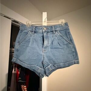 Express Light Blue Jean Shorts